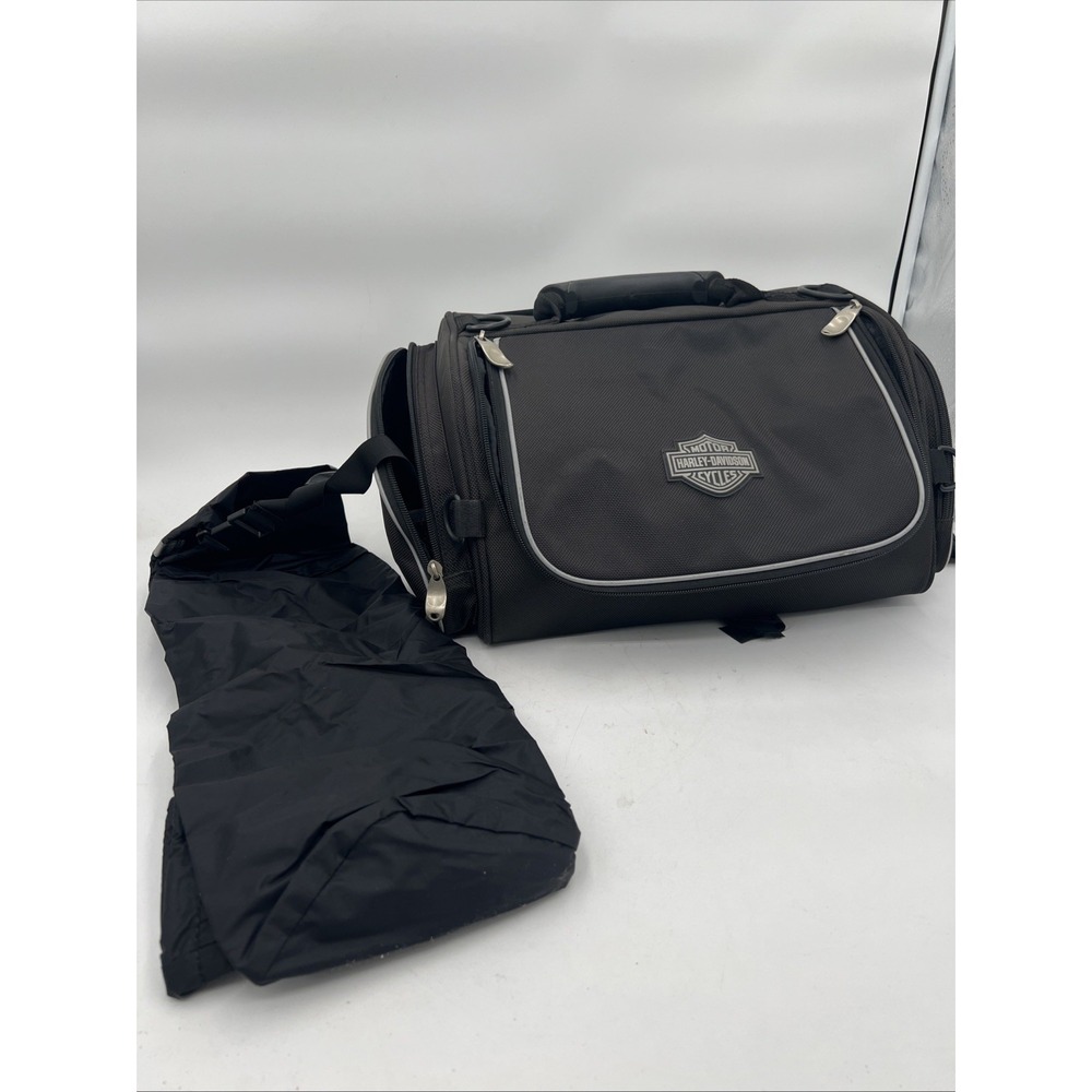 OEM Harley Davidson Bar & Shield Touring Overnight Luggage Bag Nylon - Picture 11 of 11